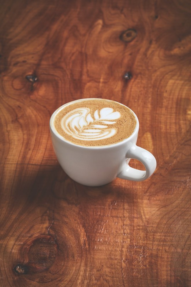 A perfectly crafted latte